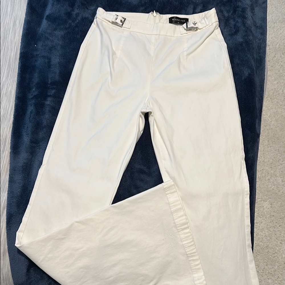 White Fox Boutique Cream Wide Leg Pants